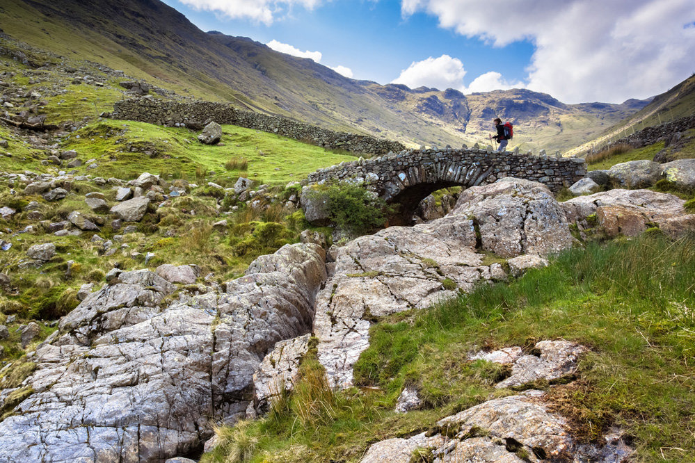 Hiker on Stockley Bridge