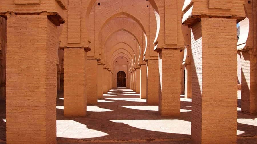 Zuilengalerij in Marokko