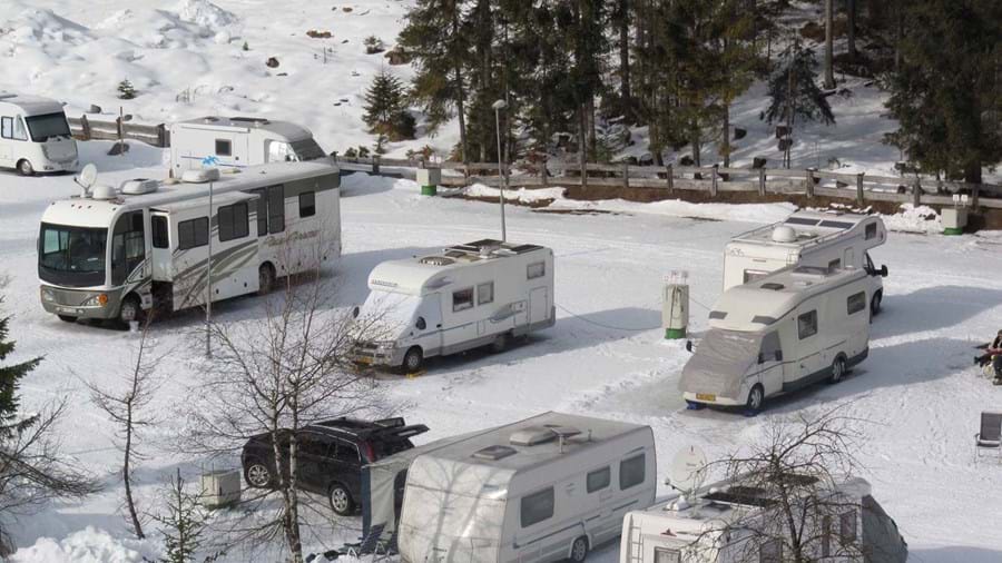 Wintercamping in de sneeuw - Oostenrijk