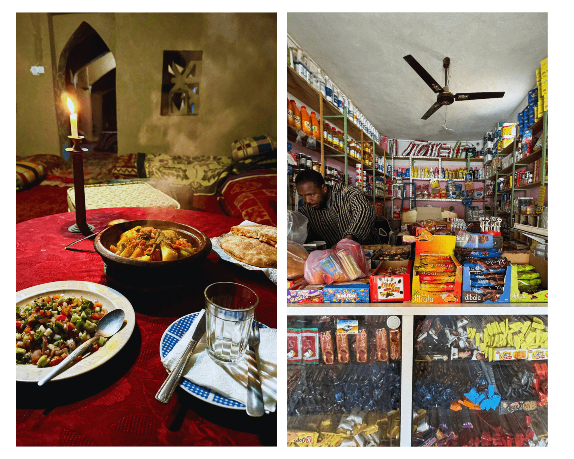 Marokkaans eten en winkelassortiment