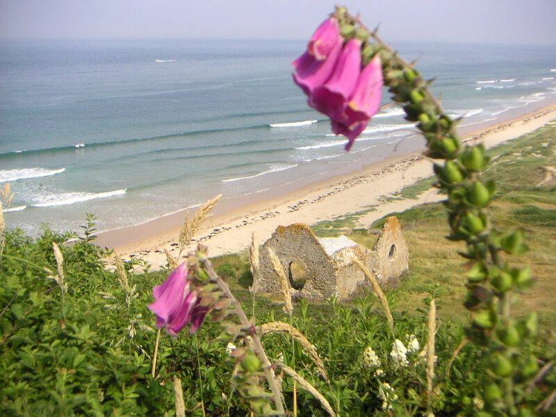 Frankrijk – Barneville – strand met ruïne – 049