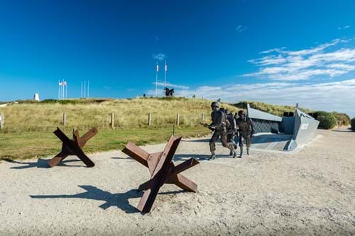 frankrijk-wilde-kust-utah-beach-militairen