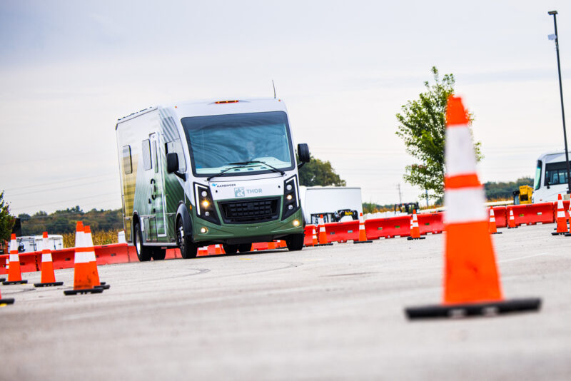 THOR Hybrid Class A Test Vehicle on Track 2