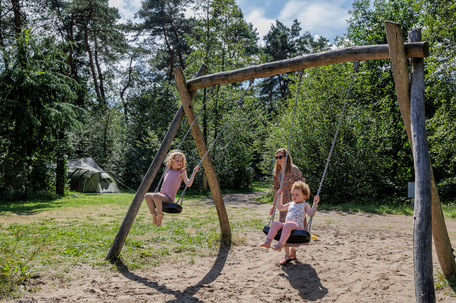 The Netherlands, Gelderland, Veluwe, Huttopia Camping De Veluwe