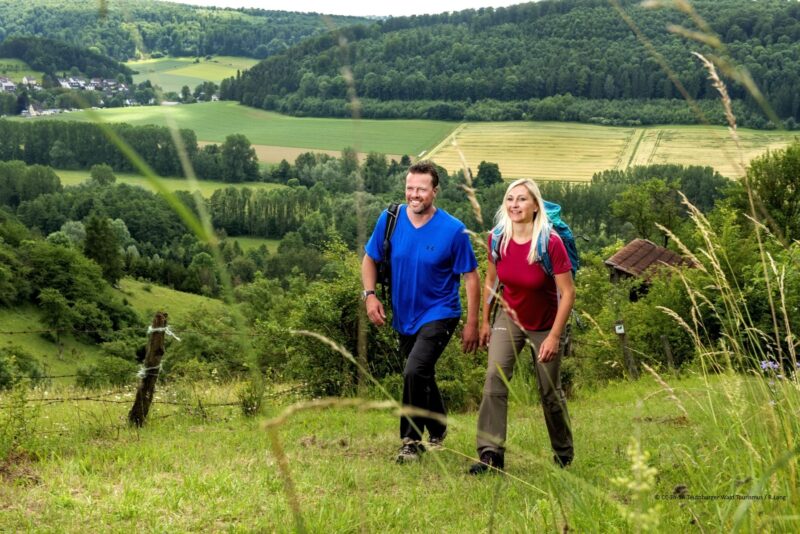 Wandelaars in het Teutoburgerwald